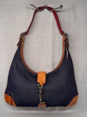 Coach vintage denim mini Hampton- EUC !!